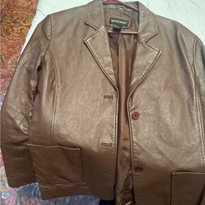 Women’s Vintage Leather Blazer